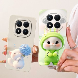 Vỏ Bảo Vệ Camera Cho Xiaomi Poco M8 5G / Poco M8 Pro 5G Vỏ Sáng Tạo Mèo Thỏ Silicon Mềm TPU Matte Vỏ Điện Thoại