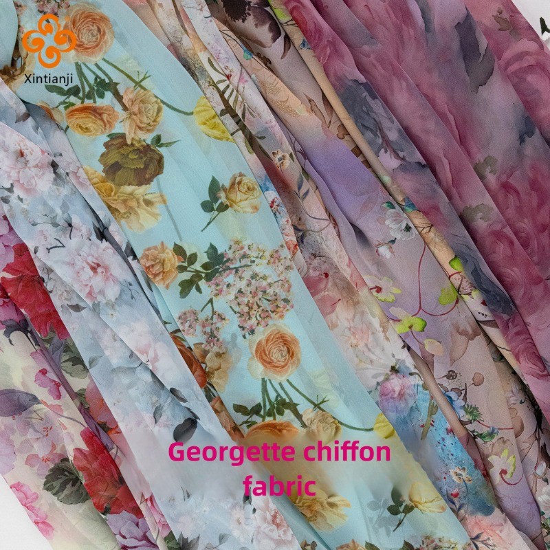 Georgette Voan Khăn Vải Mỏng Khăn Lụa Cổ Trang Phục Hanfu Mùa Hè Đi Biển Váy Vải 50x150cm