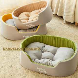[DELION] Tổ giường cho chó mèo cưng có thể giặt được cotton Giường ngủ co giãn Nhà chó lớn Tilam kucing