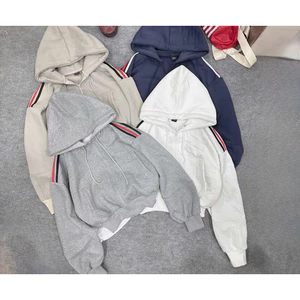 Áo Khoác Nỉ Hoodie Croptop 3 Sọc Form Rộng Khóa Kéo Nữ Dày Dặn Phong Cách Hàn Quốc HIYU 66 STORE