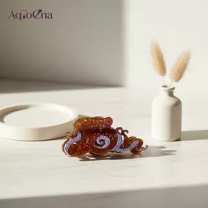 AqToCna Bạch Tuộc Tóc Cá Mập Kẹp 1 Chiếc Sáng Tạo Động Vật Biển Kẹp Dành Cho Nữ Và Bé Gái Tạo Kiểu Thời Trang AqToCna
