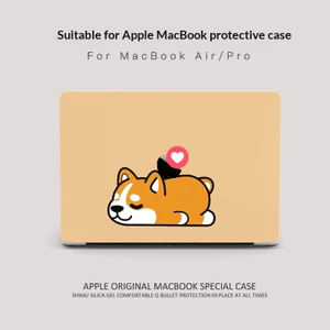 Ốp Lưng Macboot M2 M3 M4 Chú Chó Corgi Cam Sữa Cute Full Viền Chống Rơi | KTAP - World of decals
