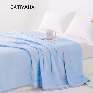 Chăn làm mát CATIYAHA, Thoải mái điều hòa nhẹ hai mặt, Vải làm mát chất lượng cao Thoáng khí Chăm sóc dễ dàng Thoải mái làm mát Phòng điều hòa không khí
