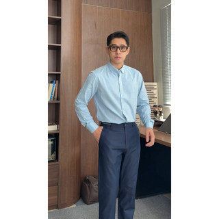 [NEW] Quần Tây Cao Cấp Nam HLA Xanh Navy - Chất Liệu Co Giãn, Thoáng Và Mềm Mịn, Chuẩn Form Công Sở