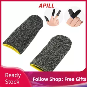 Apill Yoidesu 10 Miếng Điện Thoại Di Động Chơi Game Găng Tay Ngón Tay Nylon Thoáng Khí Thiết Kế Chống Mồ Hôi Phản Ứng Cảm Ứng Nhạy Cho Trò Chơi Gõ Sử Dụng Hàng Ngày (Một Kích Thước)