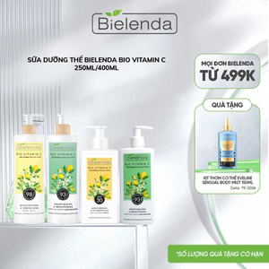 Sữa dưỡng thể trắng da Bielenda Bio Vitamin C NIACINAMIDE SPF30 bảo vệ da toàn diện 250ml/400ml