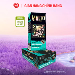 Sữa lúa mạch MALTO Jelly Shake Shake It Off hương sôcôla bạc hà có thạch thùng 48 hộp x 170ml