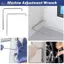 Belleshopp Yunir Chắc Chắn Cửa Sổ Điều Chỉnh Cờ Lê 2 Chiếc 59CrV4 Thép Dụng Cụ Cho Nhiều Thương Hiệu Khác Nhau Cải Tạo Nhà