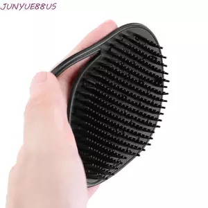 Bàn chải Massage JUNYUE88US, Bàn chải chải tóc chăm sóc tóc màu đen, Râu ria mép Bàn tay Dụng cụ tắm toàn thân Da đầu Máy giặt tóc bằng nhựa Túi dầu gội Lược nam