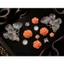 Set Charm Bướm Pha Lê Hoa Hồng Resin Cao Cấp – Crystal Butterfly Rose Luxury Collection Trang Trí Dép Cute