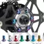 FEDAOG 12 Chiếc Đĩa Xe Đạp Cánh Quạt Vít, M5 * 10 T25 Phanh Đĩa Xe Đạp Cánh Quạt Bu Lông, Xe Đạp MTB TOOPRE Phụ Kiện Đi Xe Đạp Bằng Thép Không Gỉ Phần Cho Du Lịch Đi Bộ
