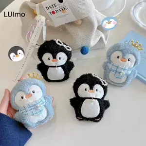 LUImo Chim Cánh Cụt Dễ Thương Sang Trọng Mặt Dây Chuyền Móc Khóa Hoạt Hình Ngộ nghĩnh Sang Trọng Búp Bê Nhồi Bông Bapa Túi Mặt Dây Chuyền Quyến Rũ Phụ Kiện Đáng Yêu Quà Tặng SBS