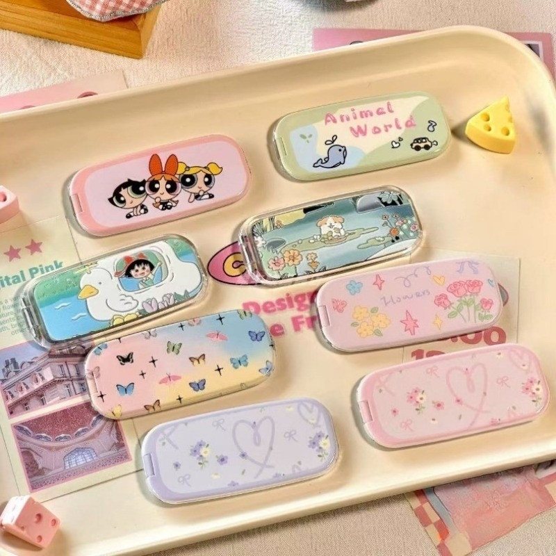 Giá đỡ gương hình mèo con và chó con dễ thương mới, Điện Thoại Di Động Chủ