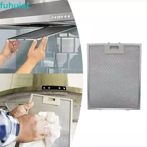 Bộ lọc lưới mũ nồi FUHUIOT, Bộ lọc quạt hút nhà bếp chống dầu bằng lưới nhôm, dễ lắp đặt 32 * 26cm Phạm vi thông gió có thể tháo rời Bộ lọc bụi nhà hàng