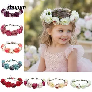Băng đô hoa SHUPUN, Vương miện hoa vải có thể điều chỉnh, Trụ sở Bohemia Vòng hoa công chúa Tiệc sinh nhật