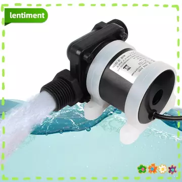 Máy tăng cường đài phun nước tuần hoàn LENTIMENT, Máy bơm nước động cơ DC 12V 24V không chổi than, Máy bơm nước Mini có ren siêu yên tĩnh IP68 4 điểm