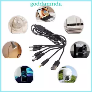 Cáp nối dài bộ chia nguồn GODD 5V USB sang 5 5x2 1mm 4 0x1 7mm 2 0x0 6mm 2 5x0 7mm 3 5x1 35mm cho bàn chải đánh răng điện