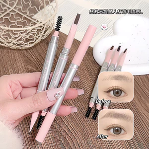 Bút chì lông mày siêu mịn hai đầu Tam giác lõi mịn Tự nhiên lâu trôi không nhòe Người mới bắt đầu St