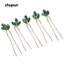 SHUPUN 5 Chiếc Kim Cương Giả Tóc, Thiết Kế Cổ Điển Đá Xanh Cưới Mảnh Tóc, Phụ Kiện Nhẹ Cô Dâu Phụ Kiện Tóc Cô Dâu Cô Dâu
