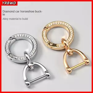 Móc chìa khóa vòng khoan YRBWD, Móc chìa khóa móng ngựa bằng hợp kim kẽm, Phụ kiện chìa khóa có thể tháo rời thời trang Túi quà tặng Mặt dây chuyền nam nữ Cô gái