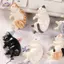 HFTOY 6 Chiếc Kawaii Nhựa Mini Mèo Ngủ Nhân Vật Mini Những Điều Thu Nhỏ Tượng Nhà Búp Bê Phòng Trang Trí Nhà Vật Dụng Phụ Kiện Bàn Làm Việc ~