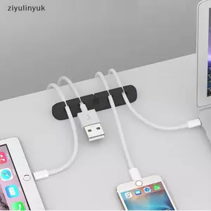 Ziyulinyuk Cáp Tổ Chức Quản Lý Dây Giá Đỡ Cáp USB Linh Hoạt Cuộn Dây Kẹp Silicon Nhỏ Cho Bàn Phím Chuột Bảo Vệ Tai Nghe VN
