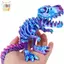 In 3D Khớp linh hoạt và di chuyển được Tyrannosaurus Rex Khủng long Bộ xương rồng biến hình Trang trí quà tặng thủ công ELWW