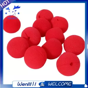 10 Chiếc Đáng Yêu Quả Bóng Đỏ Bọt Biển Chú Hề Mũi Cho Tiệc Cưới Trang Trí Giáng Sinh Halloween Trang Phục Ma Thuật Đầm Phụ Kiện
