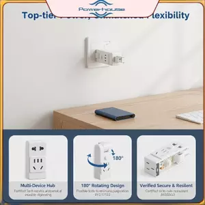 Bộ mở rộng ổ cắm hai lỗ xoay 180 độ có cửa an toàn công tắc chính cho văn phòng tại nhà ký túc xá.
