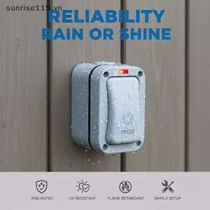 Công tắc chuông cửa SRVN 20A AC250V IP66 Tự đặt lại Chống nước cho các ứng dụng sân hiên và ngoại thất.