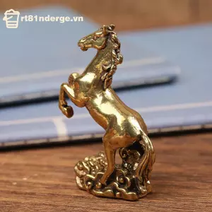 GE Đồng Ngựa Trang Trí Để Bàn, Phòng Khách Bàn Cà Phê Điêu Khắc, Kim Loại Thủ Công, Trang Trí Nhà Cửa, Tượng Ngựa Cung Hoàng Đạo Trung Quốc VN