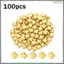 100 Chiếc Crossspacer Hạt Thánh Giá Mạ Vàng Miếng Đệm Hạt Cho DIY Thủ Công Trang Sức Làm Vòng Tay Handmade Phụ Kiện