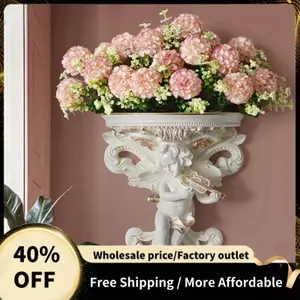 Vườn Corbel Trang Trí Nhà Cửa Kệ Phòng Khách Treo Tường Chậu Hoa Lập Thể Chậu Hoa Nghệ Thuật Hình Thiên Thần Tượng A