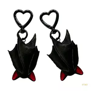 Stay Gothic Bat Wing Móc khóa PVC Phụ kiện thiết kế độc đáo cho túi xách