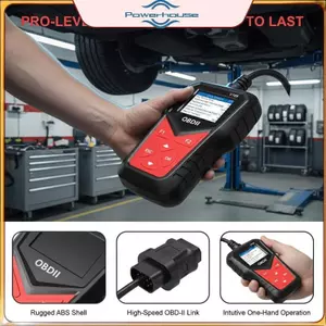 Máy quét chẩn đoán ô tô OBDII di động POWER V105 với kiểm tra pin tra cứu DTC cho xe khẩn cấp du lịch Che.