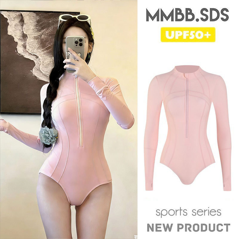 Bộ đồ lặn sứa Lặn Lướt sóng Kính chống nắng dài tay khô nhanh Đồ bơi tam giác một mảnh bảo thủ cho nữ 2