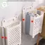 Giỏ đựng quần áo bẩn treo tường PUSKY Giỏ đựng đồ gấp dung tích lớn Thiết kế rỗng chịu tải mạnh mẽ để thông gió VN