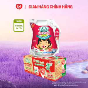 Sữa chua uống KUN vị dâu thùng 24 túi x 110ml