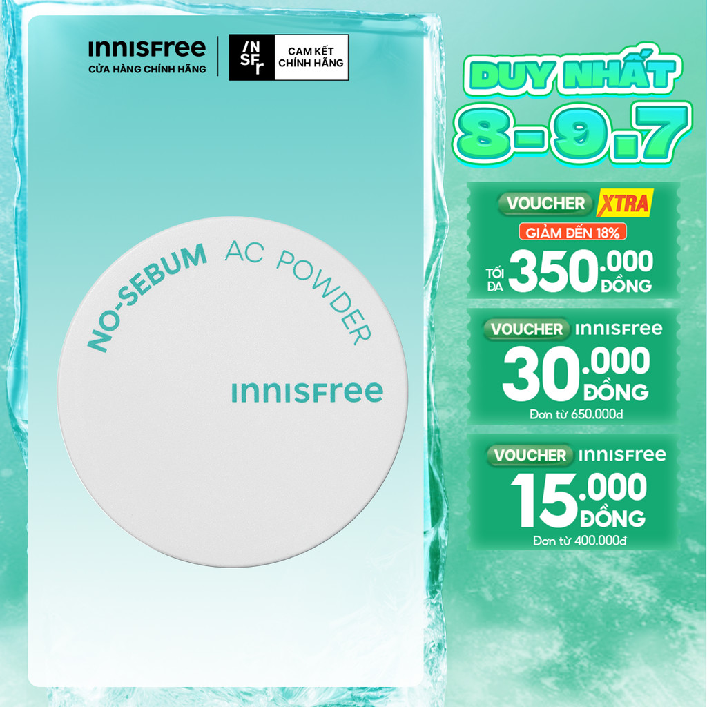 Phấn Phủ Kiềm Dầu Giữ Ẩm INNISFREE No Sebum AC Powder 5g (HSD 9/2026)