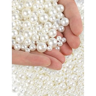 Hạt trai nhựa đẹp nhiều cỡ làm đồ thủ công, hạt trang trí, decor chụp ảnh