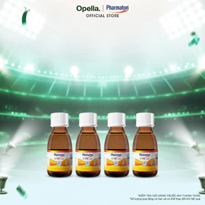 Bộ 4 chai Siro Pharmaton Kiddi 100ml/lọ, giúp trẻ ăn ngon, giúp xương chắc khỏe, hỗ trợ sự phát triển toàn diện của trẻ