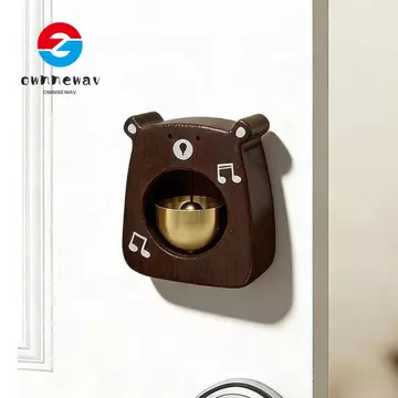 Chuông cửa gấu TOWNNEPH, Thiết kế có thể tháo rời Chuông cửa sáng tạo hình động vật, từ tính sáng tạo Chống rỉ sét Âm thanh thú vị Chuông cửa Chuông gió Trang trí nhà cửa