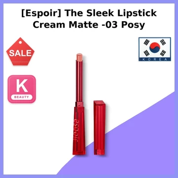 [Espoir] Kem Son Môi Sleek Matte 03 Posy/ Son Môi Hàn Quốc/ Son Môi Kem Matte Finish/ Authentic by mingtan2