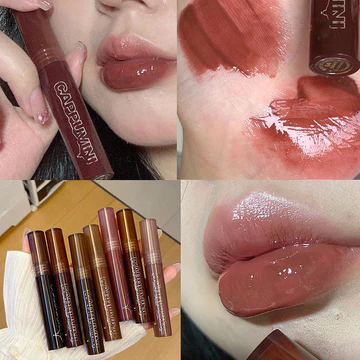 | 【his romand】 | ♙Cappuvini Lava Chocolate Son Bóng Dưỡng Ẩm Dưỡng Ẩm Toot Son Bóng Gương Thủy Tinh Trong Suốt Son Bóng♠