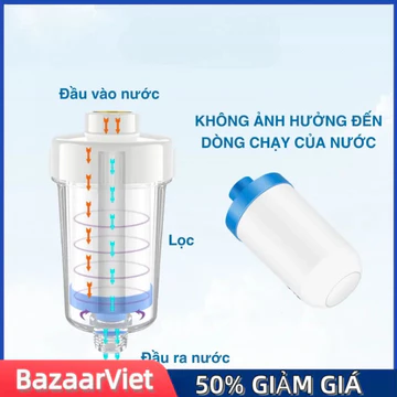 Bộ lọc nước trước mới ra mắt cho vòi và máy giặt màu trắng có lõi bông PP kiểu W6 bộ lọc nước, vòi nước, máy giặt