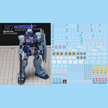 Mô Hình Decal Cho 1 / 144 HGUC RGM-79SP GM Sniper II Bộ Dụng Cụ Mô Hình Ma Tùy Chỉnh Decal Huỳnh Quang HD Nước Dán Cho Mô Hình Sở Thích DIY