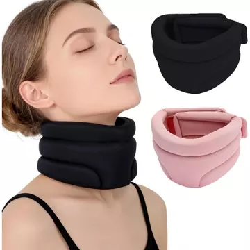 2 chiếc đai hỗ trợ cổ khi ngủ, đai chống nghiêng cổ về phía trước, đai cổ mềm mại giúp giảm đau, thiết kế công thái học giúp giữ ống sống ổn định và giảm đau cột sống cổ.