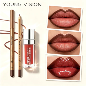 Bộ kết hợp Lip Oil + Lip Liner Dudu Lip Gloss Water Mist Lip Lotion Lip Lotion