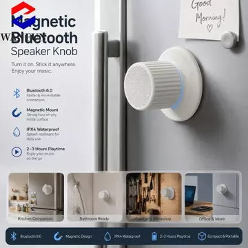 Loa Bluetooth không dây mini RADIANTEDGE, Loa Bluetooth không dây di động, Tuổi thọ pin dài Loa Bluetooth mini 2 trong 1 Hoạt động ngoài trời