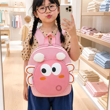 balo cho bé mầm non cặp cho bé mẫu giáo Balo hai vai nhẹ tương phản màu hình con ong nhỏ dễ thương hoạt hình ba lô ba lô trẻ em trái tim cô gái sáng tạo cá tính ba lô